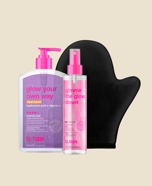 Set Glow Completo Next Level: Gel, Mist y Guante