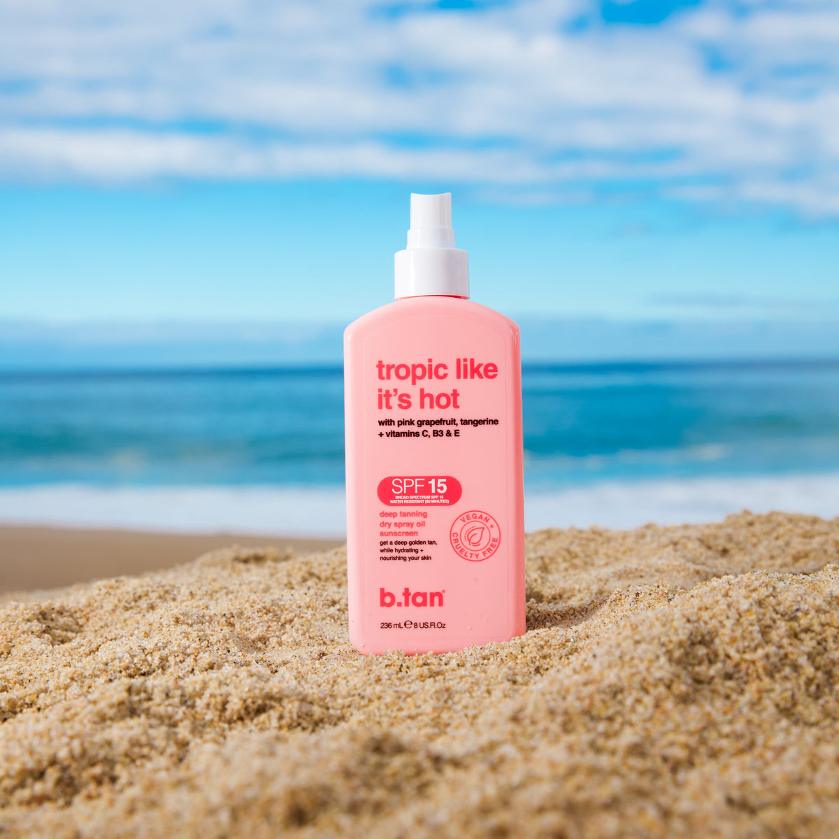 Aceite Bronceador Tropic Like It's Hot SPF 15 - 236 ML B.TAN