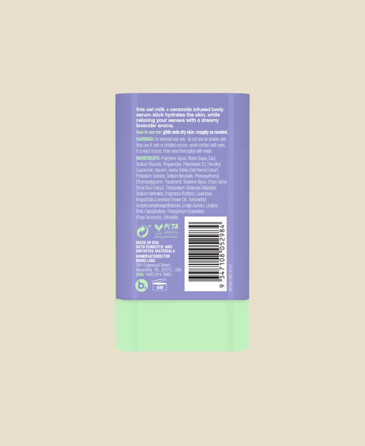Peaceful Pause - Sérum Corporal Hidratante en Barra (Lavanda + Leche de avena) 20 gr - B.FRESH