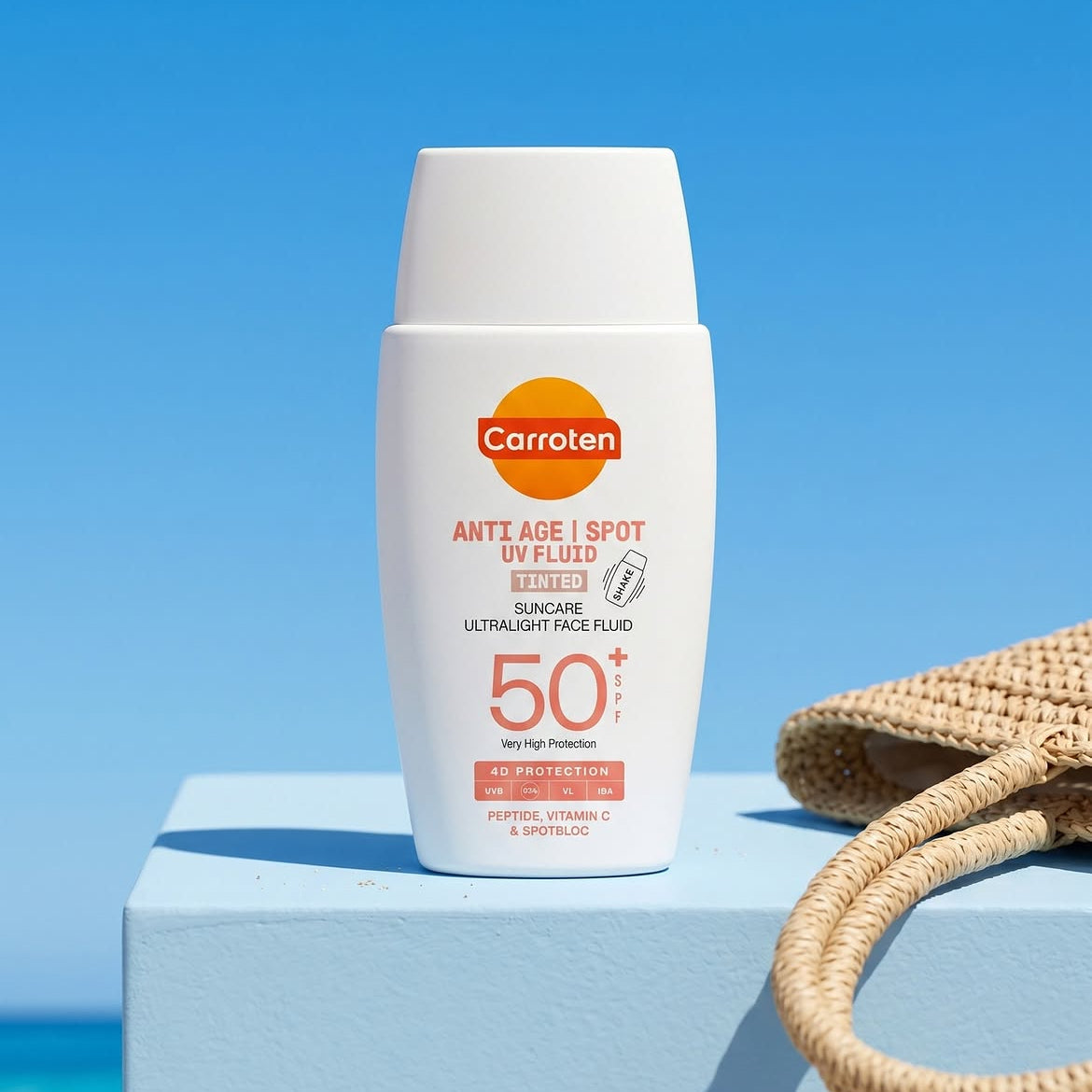Protector Solar Facial fluido Color SPF50+ - Carroten