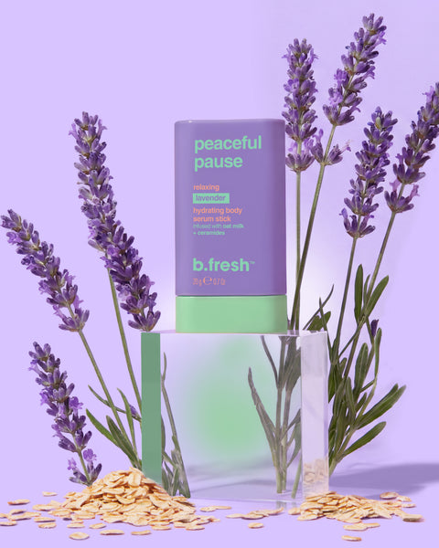 Peaceful Pause - Sérum Corporal Hidratante en Barra (Lavanda + Leche de avena) 20 gr - B.FRESH
