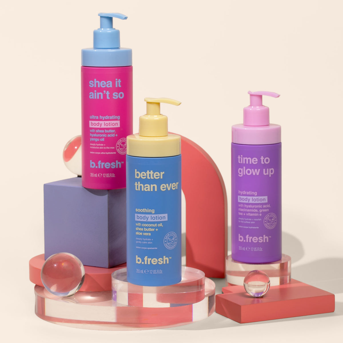 Time To Glow Up - Crema Corporal Hidratante 356 ML B.FRESH