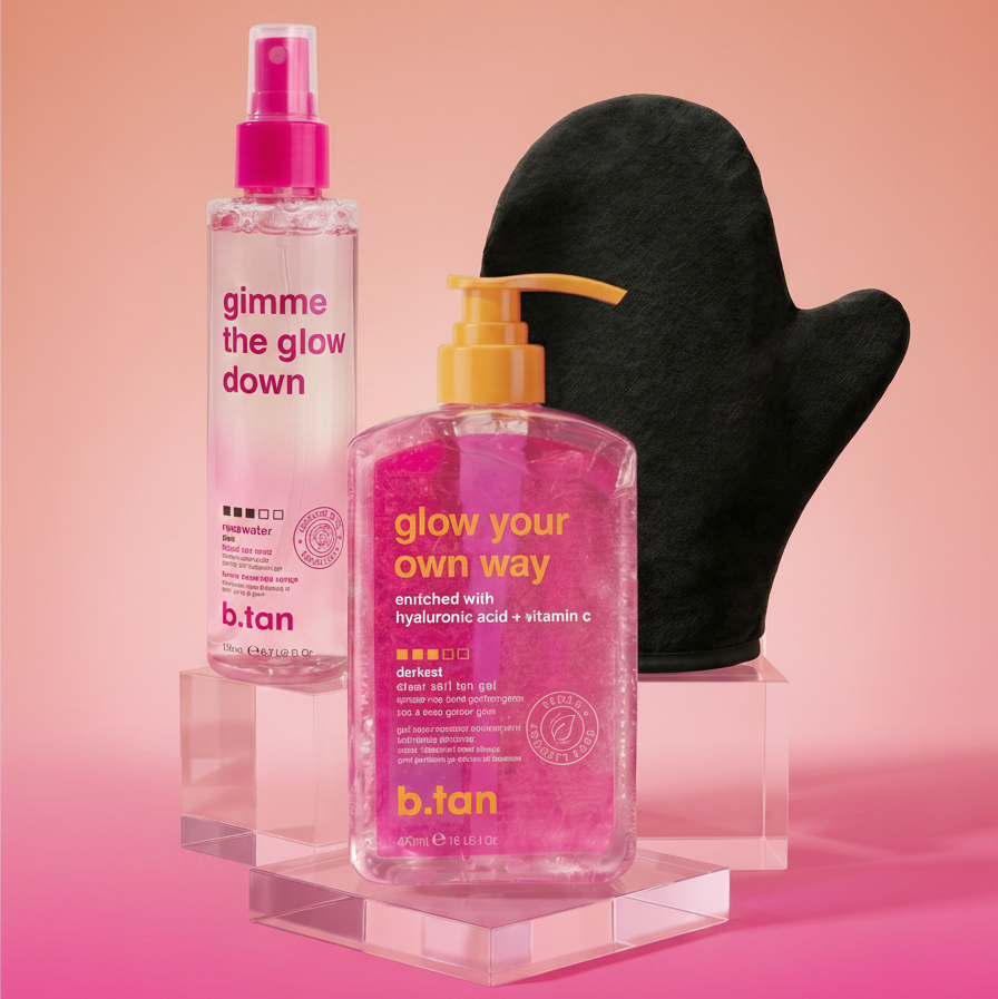 Set Glow Completo: Gel, Mist y Guante B.TAN