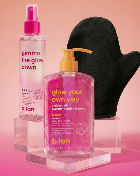 Set Glow Completo: Gel, Mist y Guante B.TAN
