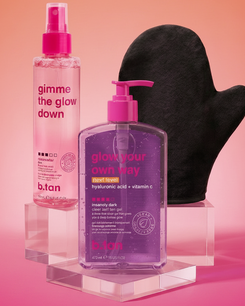 Set Glow Completo Next Level: Gel, Mist y Guante B.TAN